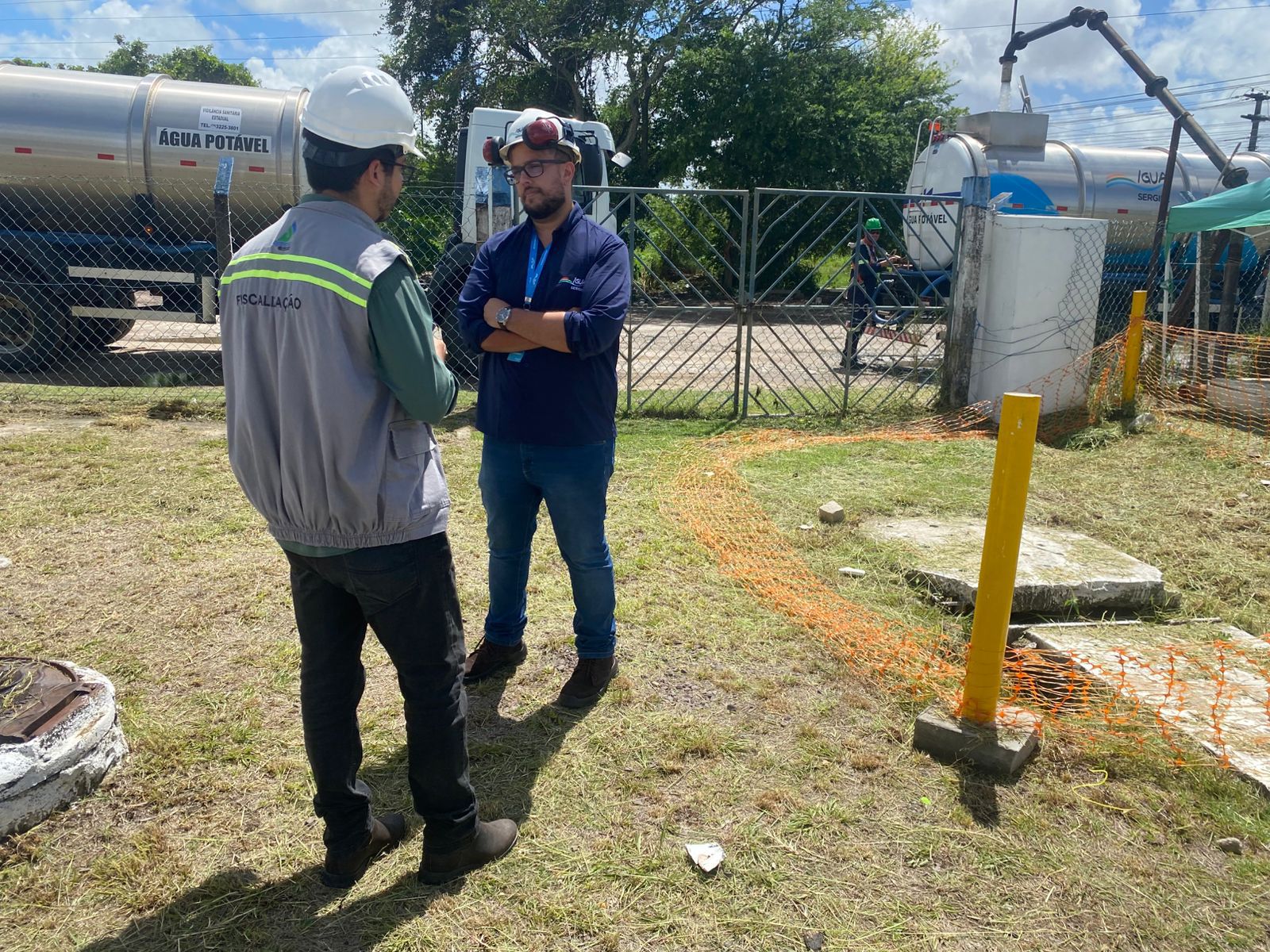 Agrese realiza fiscalização em unidade operacional do sistema de abastecimento de água em Aracaju